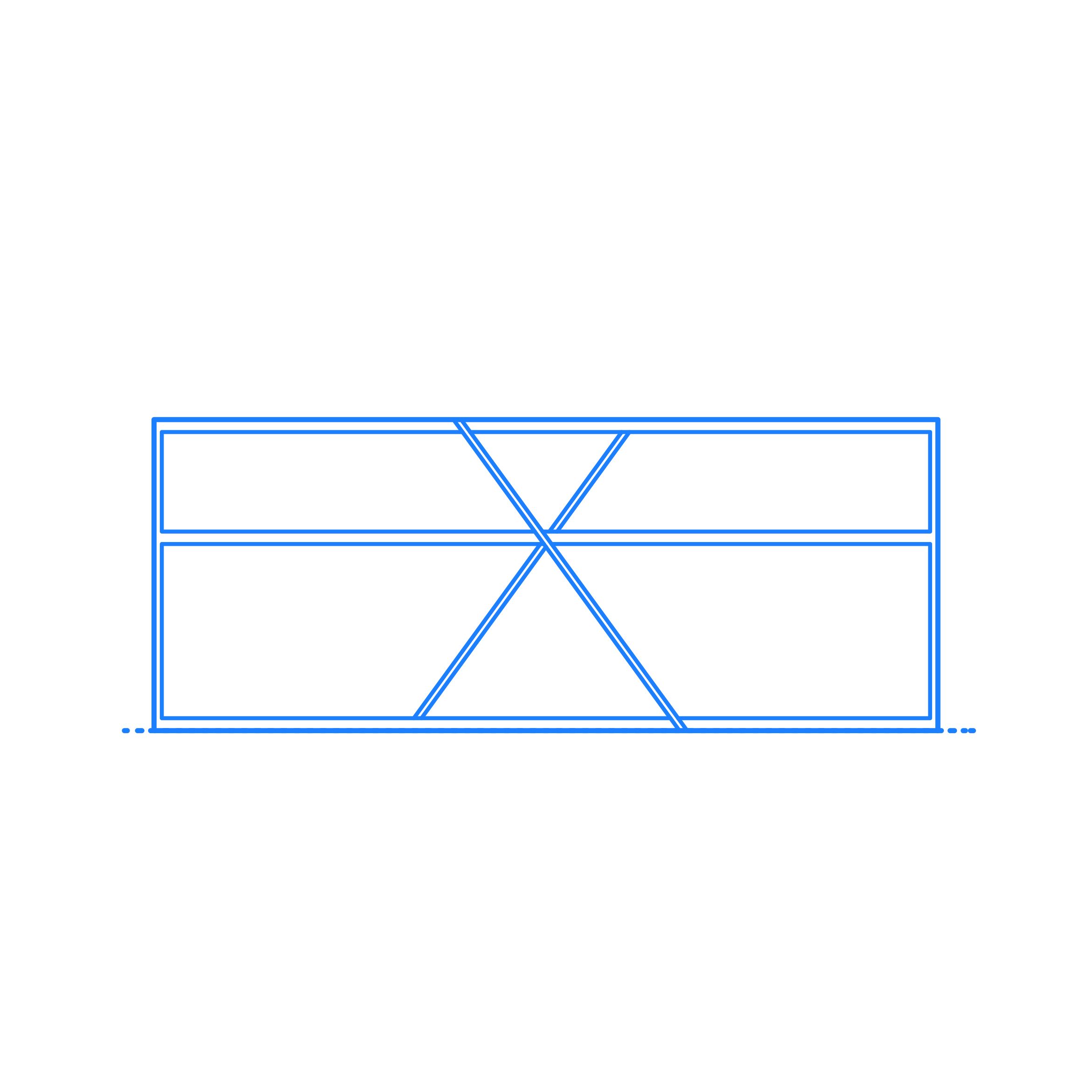 Furniture Bookcases Needwant Shelving Low Outline Svg File Free Vectors